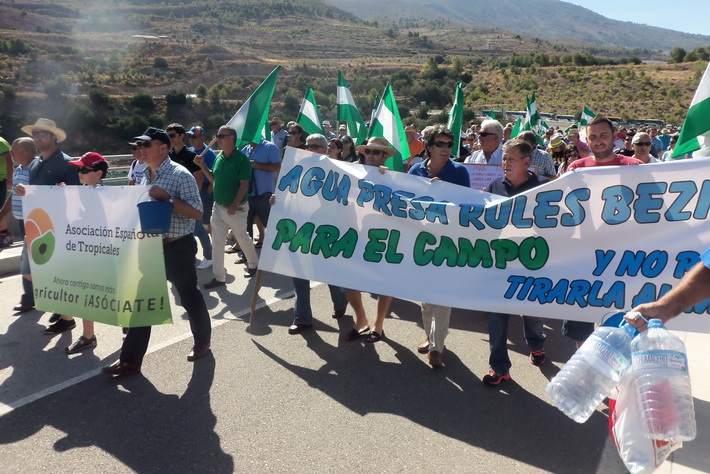 Las declaraciones de la consejera de Agricultura sobre la intención de su gobierno de trasvasar agua de Rules a Almería 